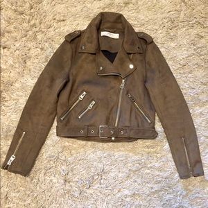 Zara Suede Moto Jacket